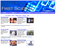 Tablet Screenshot of firstscience.com